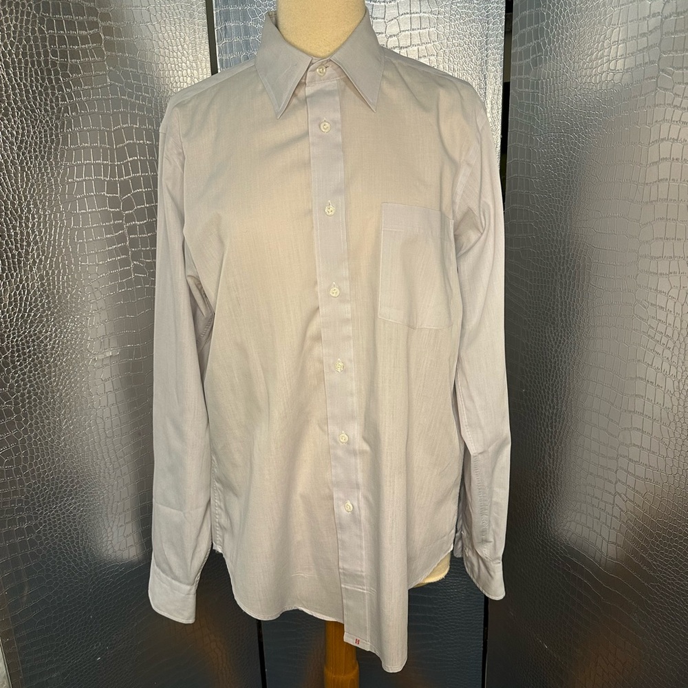 Classic Pale Gray Pale Blue Vintage Men's Button Down Shirt